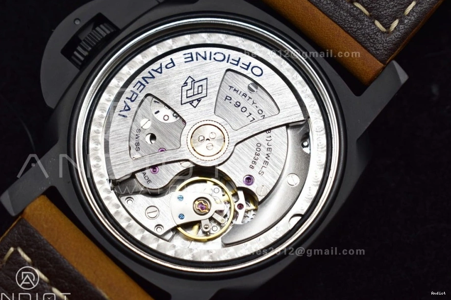 Real Asso Clone O PAM441 Brown Ceramic on SBF Strap Best Edition 1:1 P.9001 Super 0316